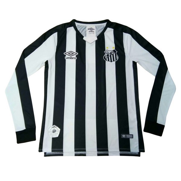 Camiseta Santos 2ª Kit ML 2019 2020 Negro Blanco